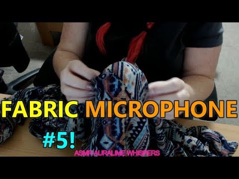 ASMR | FABRIC MIROPHONE SCRATCHY SOUNDS #5 - WHISPERING