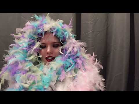teaser of a custom ASMR Happy birthday! feather boas & make-up. Order your private custom video 💝
