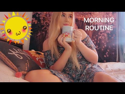 ASMR SIMPLE MORNING ROUTINE (Soft Spoken Voice Over)
