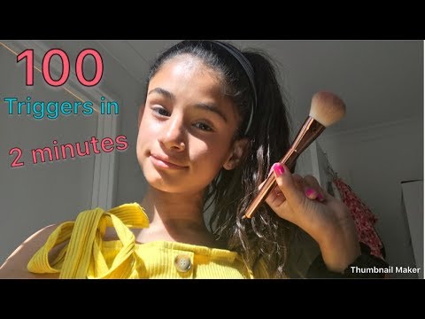 ASMR || 100 Triggers In 2 Minutes || Subscribe ||