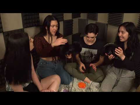 4 Way ASMR Sounds - The Reaction ASMR Game - Muna, Ekko, Bella, and Wifey