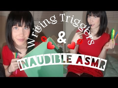 PURE INAUDIBLE Ear 🎧Ear & Scribbling|Happy Valentine's Day ASMR💋❤😴