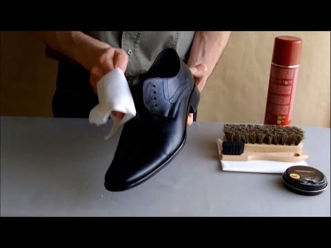 ASMR Shoe shine and wax. (no talking) re-make