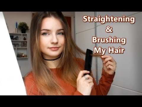 ASMR | Doing my Hair ~ (brushing, tapping sounds & soft spoken voice-over)
