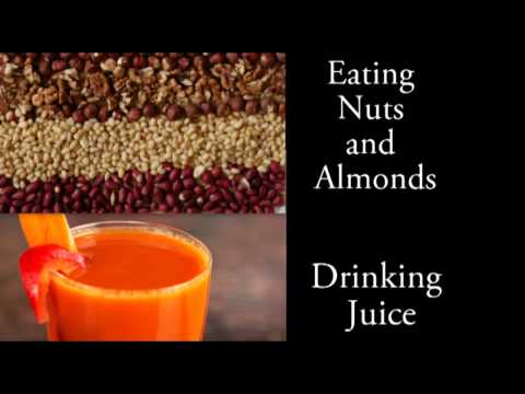 Binaural ASMR Eating Nuts and Drinking, Slurping Juice l Eating Sounds and Mouth Sounds