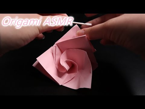 ASMR Origami - Flowers, butterfly, crane and heart
