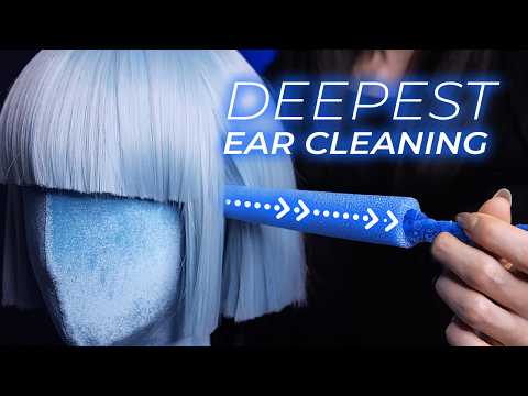 ASMR Longest Ear Canal, Deepest Ear Cleaning (No Talking)
