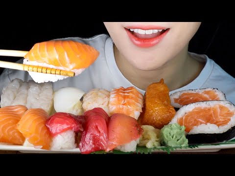ASMR Sushi From Costco in Korea | Eating Sounds Mukbang