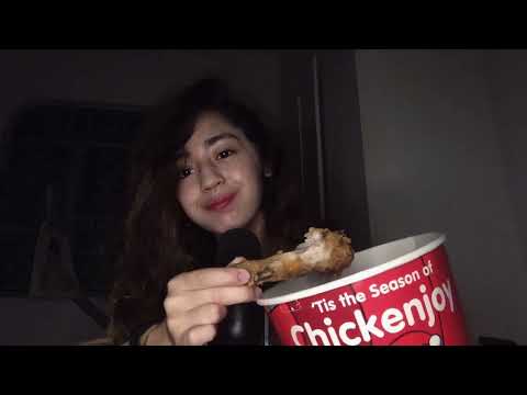 ASMR Eating Jollibee Fried Chicken Mukbang