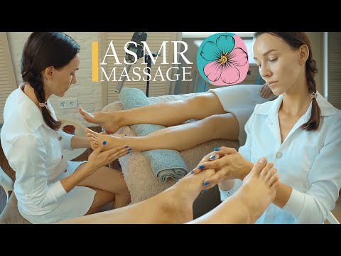 ASMR No Talking Spa Foot Therapy with relaxing sounds by Adel
