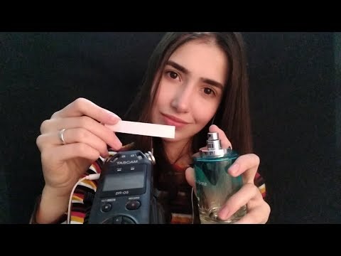 ASMR BINAURAL-Roleplay testando perfumes (vídeo para dar sono).