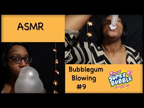 ASMR | BUBBLES GUM | CHEWING | BLOWING BUBBLES #9
