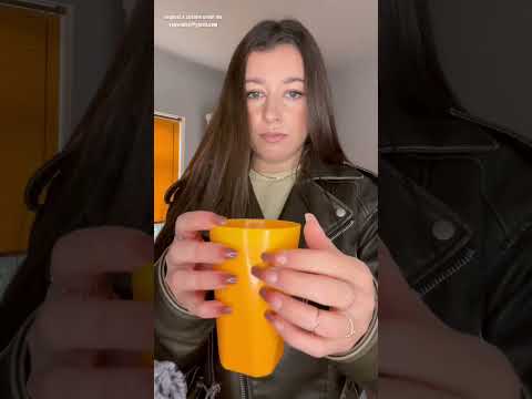 Relax to the plastic cup tapping with long nails - ASMR #ASMR #tapping #longnails  #Relaxation