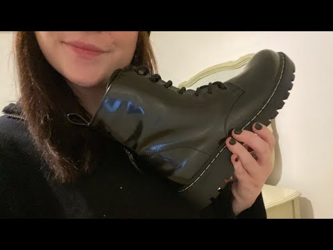 ASMR tapping & scratching on shoes!