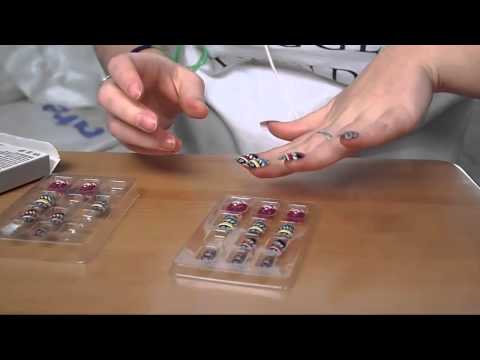 ASMR español - poniendome uñas postizas (artificial nails)