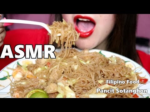ASMR Filipino Food Pancit Sotanghon | Vermicelli Noodles