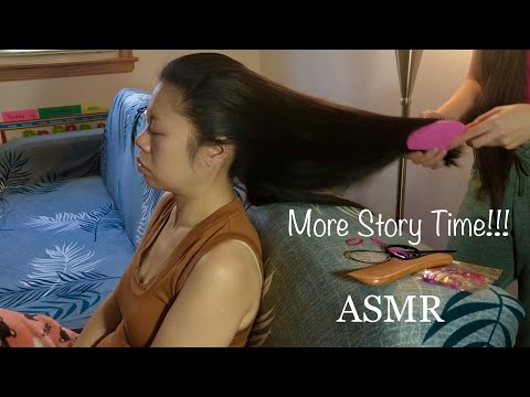 ASMR Hair Brushing w. ANOTHER STORY TIME!! (Step Out of UR Comfort Zone ... Channel Shia LaBeouf 😂)