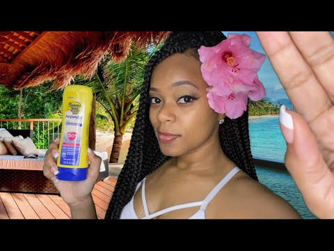 🏝 ASMR 🏝 Luxury Spa Roleplay on a Tropical Island | Neck, Shoulders & Scalp Massage 🌺🌊🥥