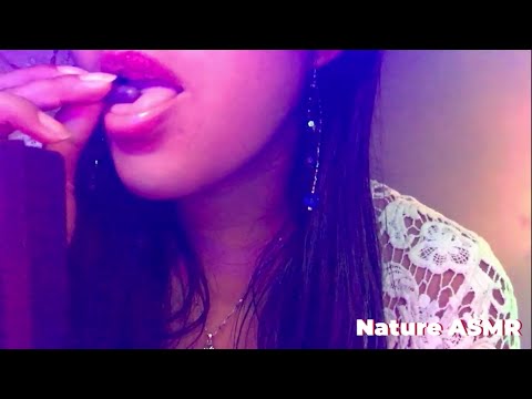 ASMR GUM CHEWING AND EATING GUMMIES INTENSE MOUTH SOUNDS