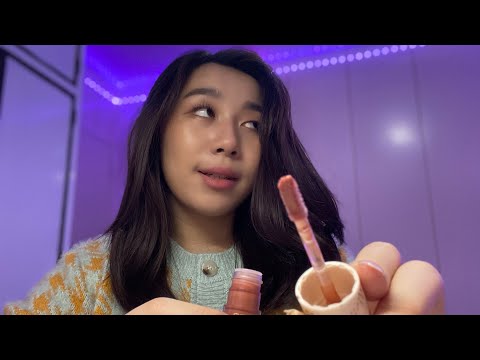 1 minute doing your makeup in fast and aggressive (layered sounds) 🥰| ASMR