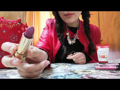 ASMR Lipstick Application | Kisses, Mouth Sounds, Tapping.