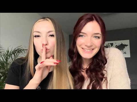 ASMR | VAPE WITH US💨 (close-up whispering, tapping, leather sounds)