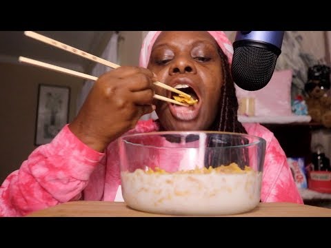 ASMR Frosted Flakes Eating Sounds With Chopsticks