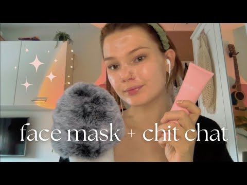 ASMR Kylie Skin facemask + whispered ramble (about beauty, art, life stuff)