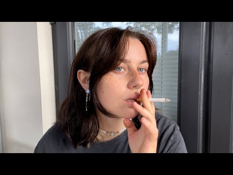 ASMR smoke with me (no talking)