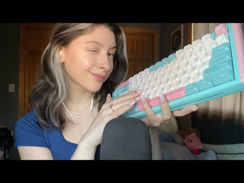 ASMR SOOTHING KEYBOARD SOUNDS & MANY WHISPERS FOR SLEEP 🤍 dust silver D84 review ⌨️