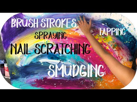 This ASMR Painting Will Tingle YOU Like CRAZY! Brushing, Nail Tapping & Spraying
