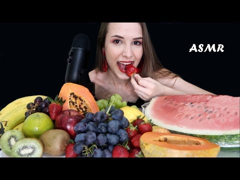 ASMR COMENDO FRUTAS  과일을 먹는  eating sounds
