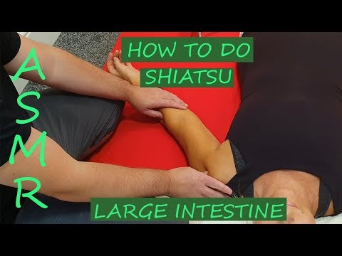 [ASMR] How To Do Shiatsu Massage  -  Large Intestine Meridian