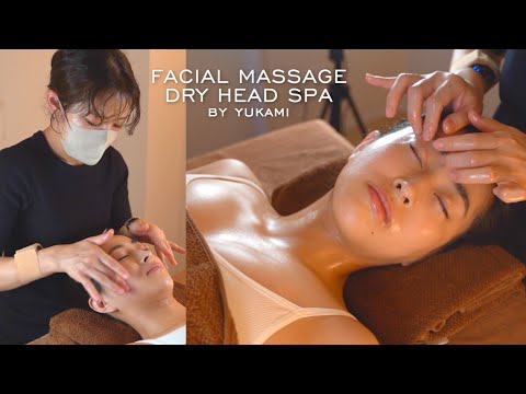 ASMR 👩🏻 Facial massage & dry head spa by Yukami｜フェイシャル＆ドライヘッドスパで産後ママは眠りに落ちるzzz｜#NamiMassage