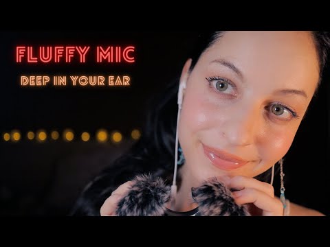 ASMR 2 HOURS FLUFFY MIC (STEREO) DEEP EAR ATTENTION ~background for study, sleep💤💤(no talking)
