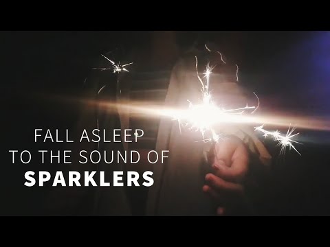 ASMR Sparklers with Whispered Voice-over | Crackling Fire Sounds, Crickets, & the Great Suburbs