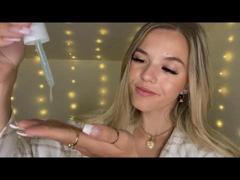 ASMR Relaxing Face Massage 🤍 (tingly overlay sounds)