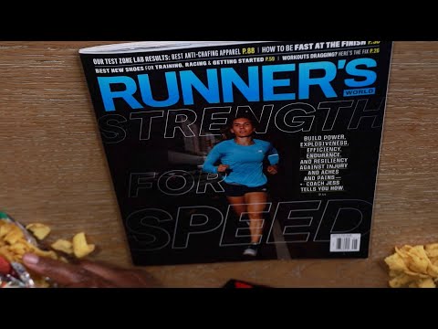 RUNNERS STRENGTH FOR SPEED SNEAKERS PAGE TURNING ASMR EATING SOUNDS CORN CHIPS