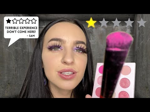 [ASMR] Worst Reviewed Makeup Artist RP | Soft Spoken, Mouth Sounds