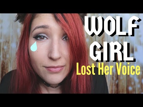 ASMR - WOLF GIRL ~ Wolf Lost Her Voice! Quietly Howling at the Moon & Puppy Bath ~