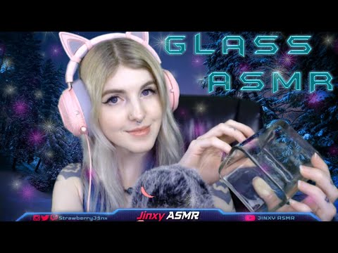 ASMR To Give You Chills | GLASS Sounds, Trigger Words & PERSONAL Attention W/FLUFFY Mic | Jinxy ASMR
