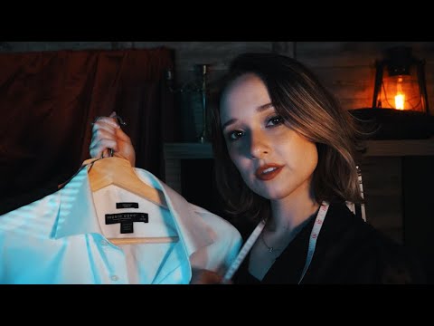 ASMR Spy Suit Fitting | Measuring, Lint Roller, Accent | Tailoring For Your Next Mission