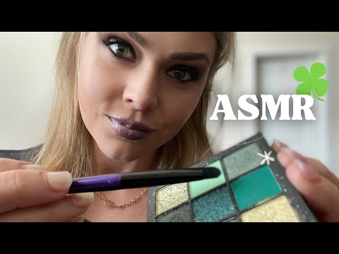 Doing Your Makeup for Saint Patrick's Day! 🍀 ASMR Softly Spoken 💜