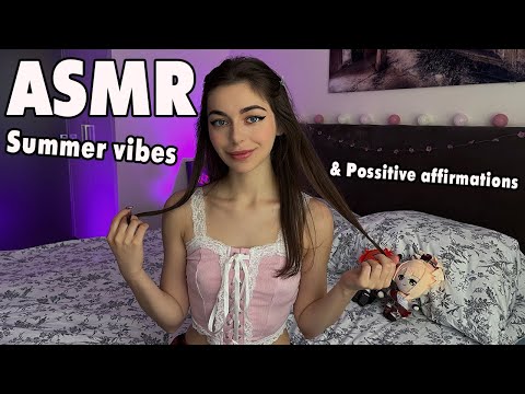 ASMR | Girlfriend Gives You Positive affirmations 🤗 Summer vibes | Elanika