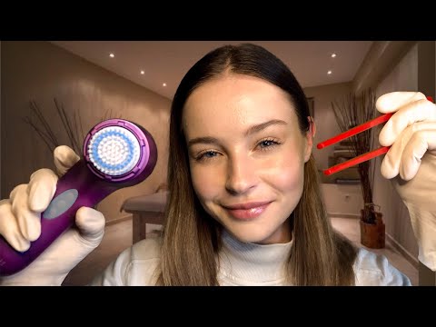ASMR Relaxing Face Analysis & Scalp Check Appointment | Skin Care, Scalp Massage & Up Close Whispers