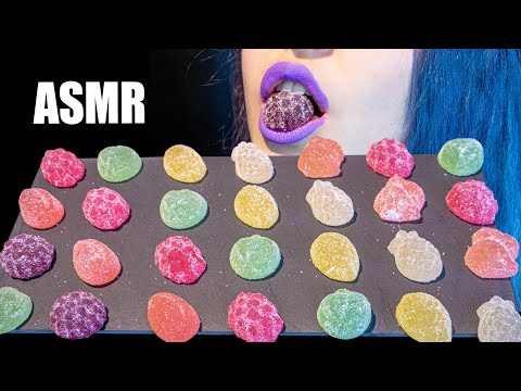 ASMR: SUGARED FRUIT JELLY CANDY | Super Sugary Fruit Jellies 🍭 ~ Relaxing [No Talking|V]😻