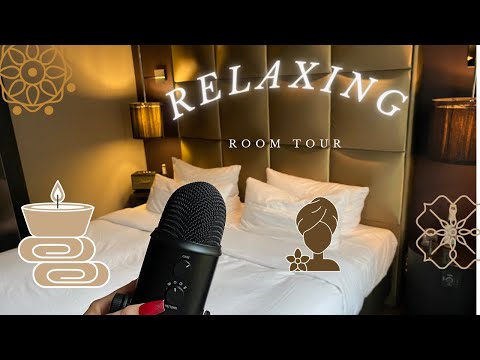ASMR in a HOTEL ROOM - Room Tour - Whispering - Lens Tapping
