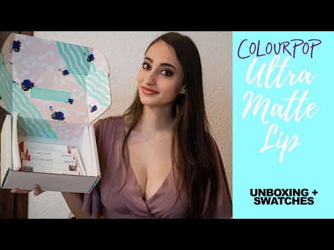 COLOURPOP ULTRA MATTE LIP UNBOXING + SWATCHES | @stherolive