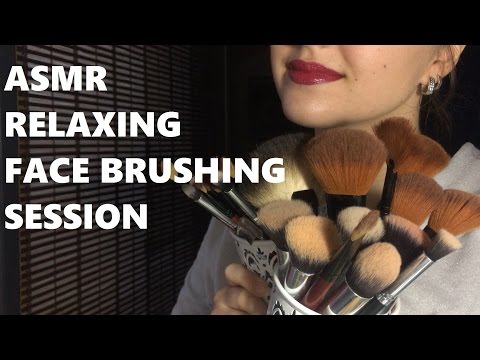 ASMR Brushing Session on YOU & ME! - makeup brushes