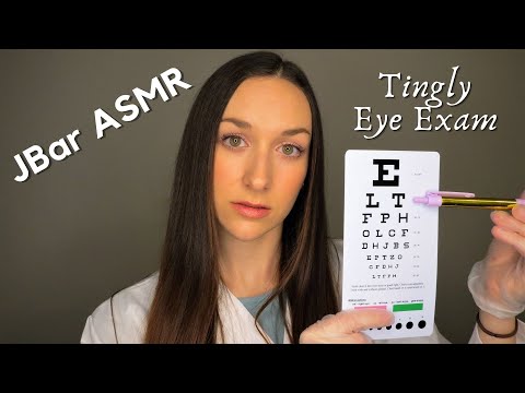 Tingly Eye Exam 👓 | ASMR Role Play | soft spoken | gloves | light triggers